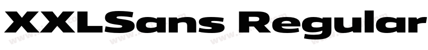 XXLSans Regular字体转换